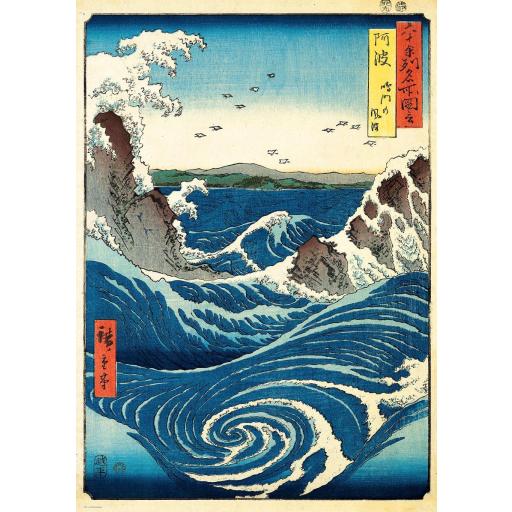 Puzzle de Arte 1000 Piezas EuroGraphics 6000-5767 REMOLINOS DE NARUTO , de Utagawa Hiroshige