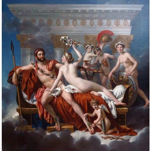 Puzzle de Arte 1000 Piezas Grafika 33462 MARTE DESARMADO POR VENUS Y LAS GRACIAS , de Jacques-Louis David