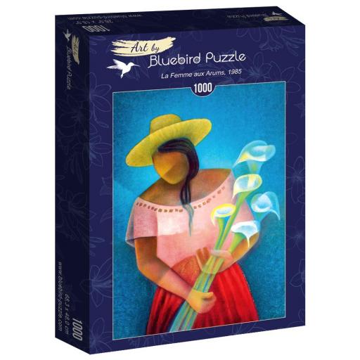 Puzzle del Cuadro LA MUJER CON ARUMS de Louis Toffoli 1000 Piezas Bluebird 60138 [1]