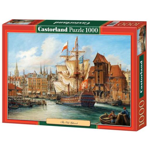 Puzzle de Arte Naval 1000 Piezas Castorland 102914 EL VIEJO PUERTO DE GDANSK , POLONIA [1]