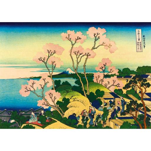 Puzzle de Obras de Arte COLINA DE GOTEN-YAMA , SHINAGAWA EN EL TOKAIDO de KATSUSHIKA HOKUSAI de 1000 Piezas Bluebird 60093 [0]