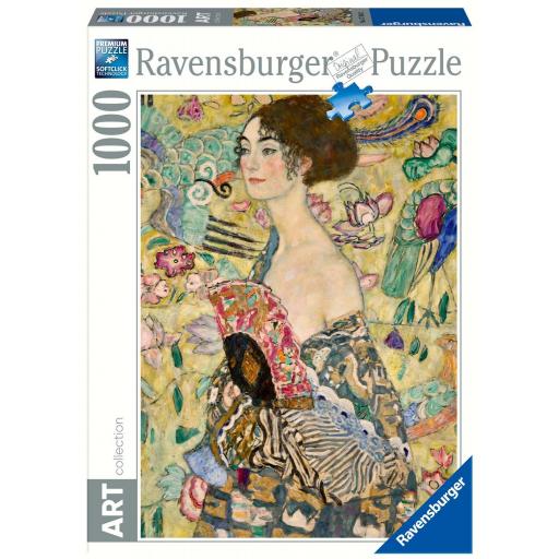 Puzzle 1000 Piezas Ravensburger 17634 DAMA CON ABANICO , de Gustav Klimt [1]