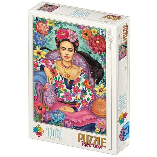 Puzzle de Arte y Pintura FRIDA KAHLO 1000 Piezas D-TOYS 77592 FRIDA KHALO , de Groos Zselyke