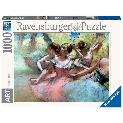 Puzzle 1000 Piezas Ravensburger 14847 CUATRO BAILARINAS EN EL ESCENARIO , de Edgar Degas [1]