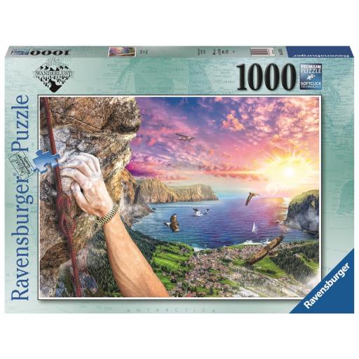 Puzzle de Deportes 1000 Piezas Ravensburger 16573 ESCALADA DE ROCA , Colección Wanderlust [1]