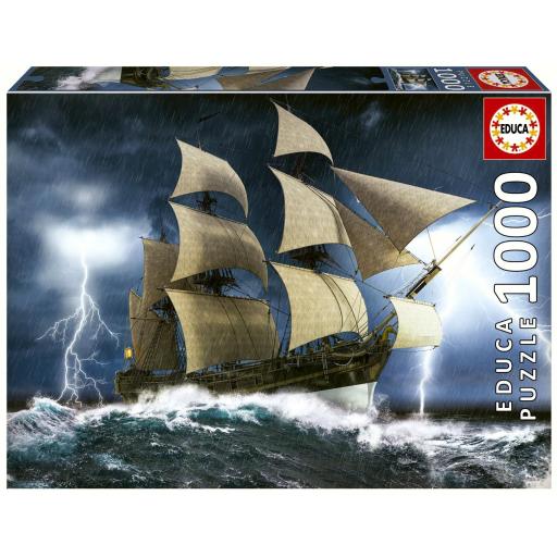 Puzzle de Barcos y Veleros 1000 Piezas EDUCA 19556 TORMENTA PERFECTA [1]