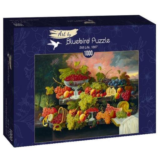 Puzzle de Arte BODEGON CON CESTAS DE FRUTAS de SEVERIN ROESEN 1000 Piezas Bluebird 60024 [1]