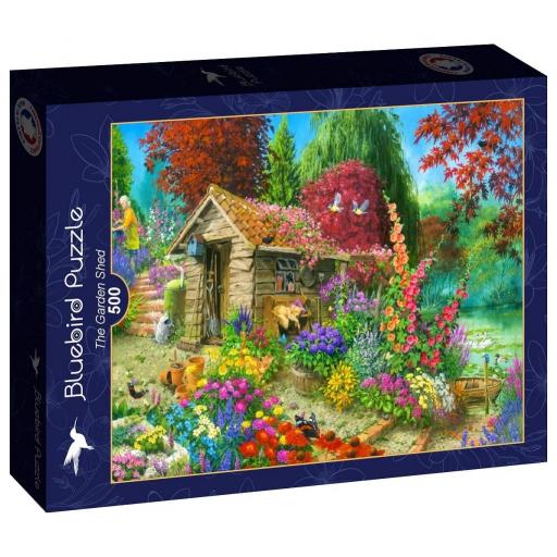 Puzzle de Flores y Jardines 500 Piezas Bluebird 90694 EL COBERTIZO DEL JARDIN [1]