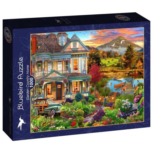Puzzle de Casas y Jardines 1000 Piezas Bluebird 90969 CASA DE CAMPO CON JARDIN [1]