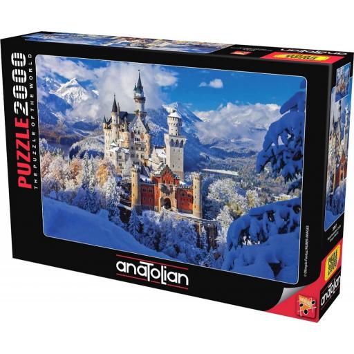 Puzzle Paisajes Nevados 2000 Piezas ANATOLIAN 3957 CASTILLO NEUSCHWANSTEIN [1]