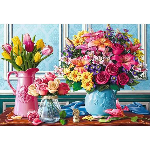 Puzzle de Floreros con Flores 1500 Piezas Trefl 26157 FLORES EN JARRONES [0]