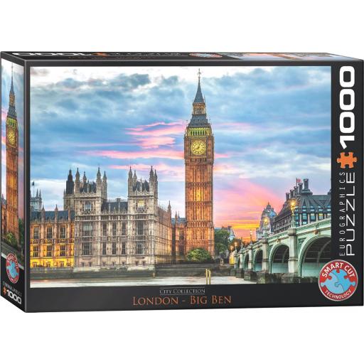 Puzzle Ciudades y Monumentos 1000 Piezas EuroGraphics 6000-0764 EL BIG BEN , LONDRES , REINO UNIDO [1]