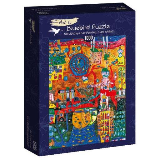 Puzzle 1000 Piezas Bluebird 60064 LA PINTURA FAX 30 DIAS , de Friedensreich Hundertwasser [1]