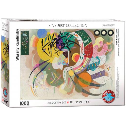 Puzzle Arte Moderno 1000 Piezas EuroGraphics 6000-0839 CURVA DOMINANTE , de Wassily Kandinsky [1]