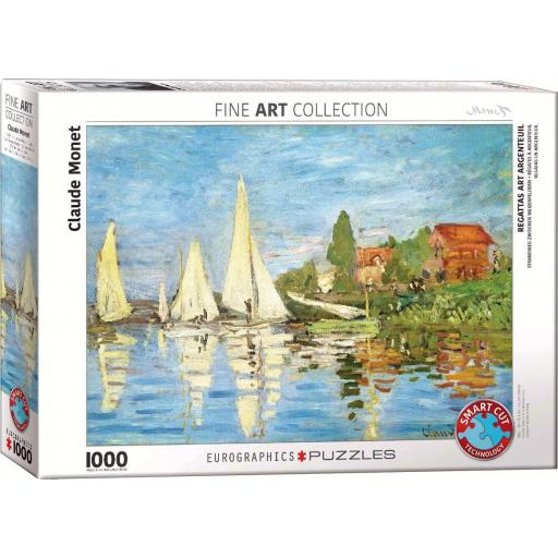 Puzzle de Arte 1000 Piezas EuroGraphics 6000-6040 REGATAS EN ARGENTEUIL , de Claude Monet [1]