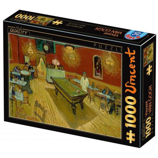 Puzzle de Arte 1000 Piezas D-TOYS 77707 EL CAFE DE NOCHE , de Vincent Van Gogh [1]