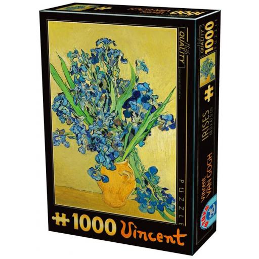 Puzzle de Arte 1000 Piezas D-TOYS 75888 JARRON CON LIRIOS , de Vincent Van Gogh [1]