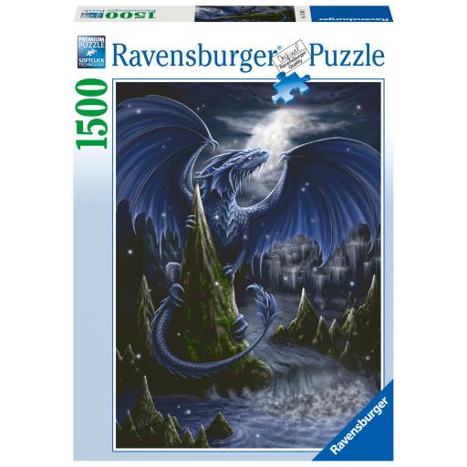 Puzzle 1500 Piezas Ravensburger 17105 DRAGON AZUL OSCURO [1]