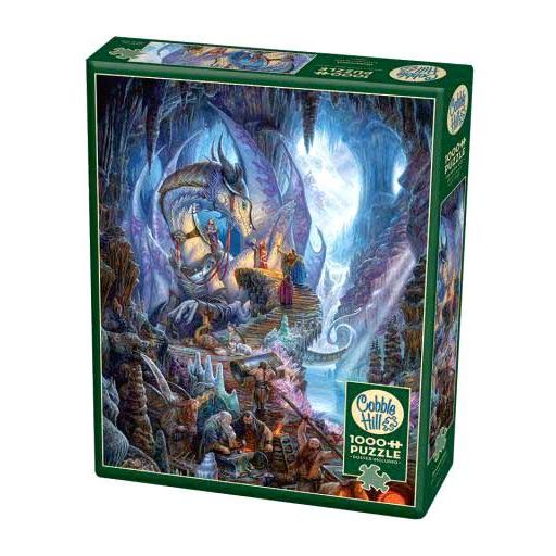 Puzzle Fantasia con Dragones 1000 Piezas Cobble Hill 80104 LA FRAGUA DEL DRAGON [1]