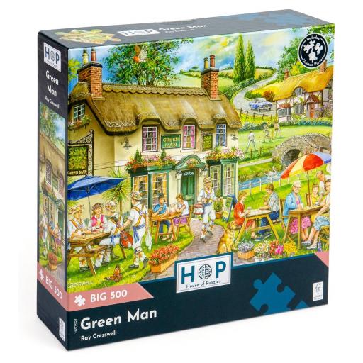 Puzzle Senior 500 Piezas Grandes XXL House Of Puzzles HP0397 POSADA GREEN MAN [1]