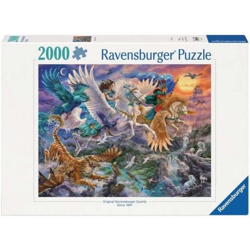 Puzzle Fantasia 2000 Piezas Ravensburger 12000806 PEGASUS Y SUS AMIGOS [1]