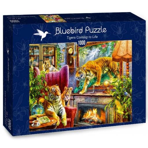 Puzzle 1000 Piezas Bluebird 70310 TIGRES COBRANDO VIDA [1]