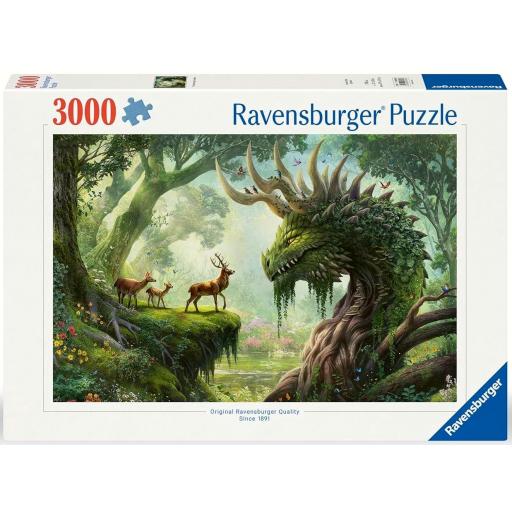 Puzzle Fantasia 3000 Piezas Ravensburger 12000808 EL DESPERTAR DE LOS DRAGONES DEL BOSQUE [1]