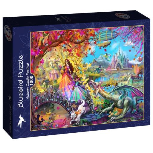Puzzle de Fantasia y Hadas 1000 Piezas Bluebird 91029 FESTIVAL DE OTOÑO EN EL CASTILLO [1]
