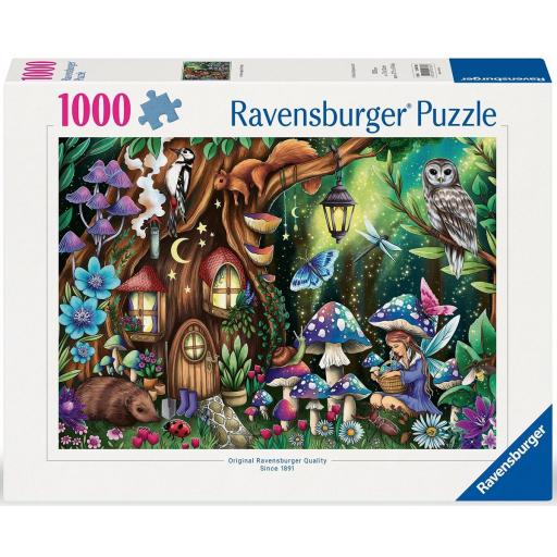 Puzzle Fantasia 1000 Piezas Ravensburger 12000786 EN EL BOSQUE MAGICO DE LAS HADAS [1]