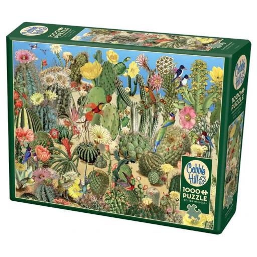 Puzzle Flores , Plantas y Jardines 1000 Piezas Cobble Hill 40086 JARDIN DE CACTUS [1]