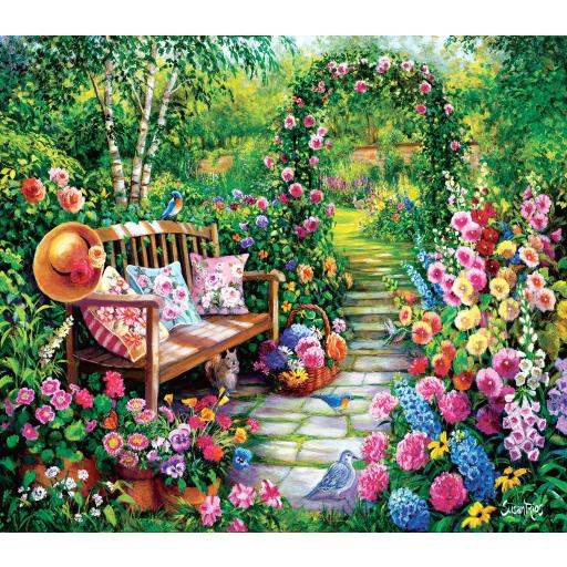Puzzle de Flores y Jardines 1000 Piezas SunsOut 45449 EL JARDIN DE KIM , de Susan Rios