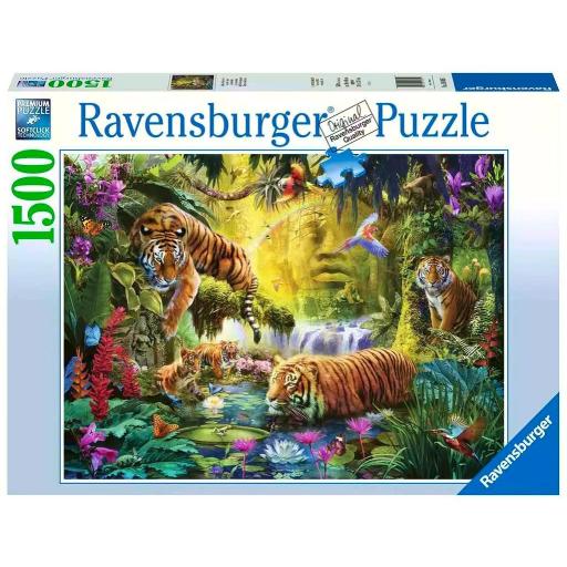 Puzzle de Animales Salvajes 1500 Piezas Ravensburger 16005 TIGRES TRANQUILOS [1]