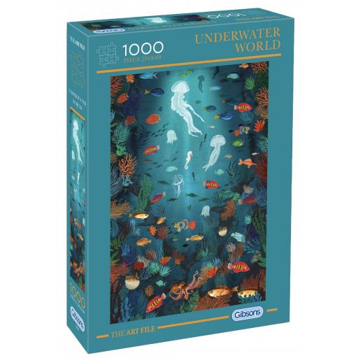 Puzzle Fondos Marinos 1000 Piezas Gibsons G7213 MUNDO SUBMARINO , Colección El Archivo de Arte [1]