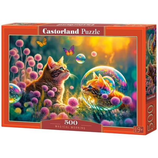 Puzzle de Gatos y Gatitos 500 Piezas Castorland 53841 MAÑANA MAGICA [1]