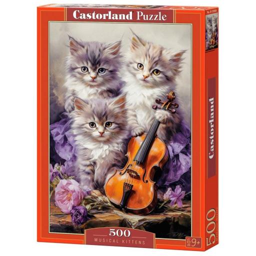 Puzzle de Gatos 500 Piezas Castorland 53988 GATITOS MUSICALES [1]