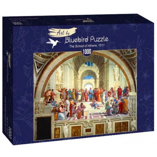 Puzzle de Arte 1000 Piezas Bluebird 60013 LA ESCUELA DE ATENAS , de Raffaello [1]