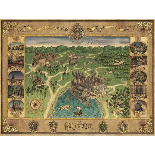Puzzle Harry Potter 1500 Piezas Ravensburger 16599 MAPA DE HOGWARTS , EL Castillo de Harry Potter