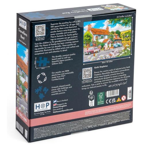 Puzzle Senior 500 Piezas Grandes XXL House Of Puzzles HP0367 DESCANSO DE VIAJEROS [2]