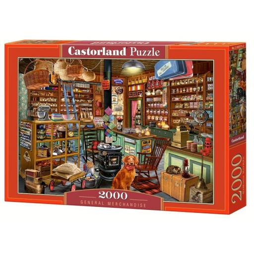 Puzzle de Tiendas Retro y Vintage 2000 Piezas Castorland 200771 MERCANCIA GENERAL [1]