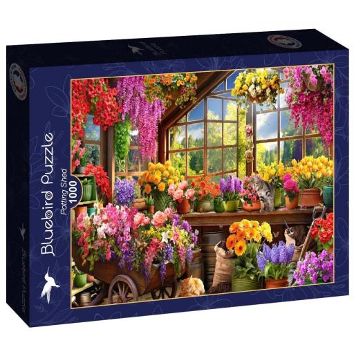 Puzzle de Plantas y Flores 1000 Piezas Bluebird 90977 EL COBERTIZO DEL JARDIN [1]