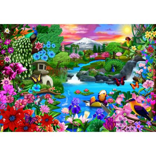 Puzzle Flores y Jardines de Japon 1000 Piezas Bluebird 90698 PARAISO ORIENTAL