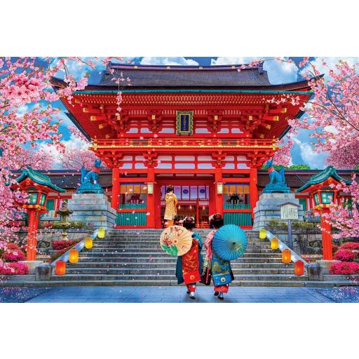 Puzzle de Geishas y Templos de Japon 1000 Piezas EuroGraphics 6000-5533 SAKURA EN PRIMAVERA , de David Maclean