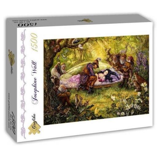 Puzzle de Cuentos y Fantasia 1500 Piezas GRAFIKA T-00266 BLANCANIEVES Y LOS 7 ENANITOS , de JOSEPHINE WALL [1]