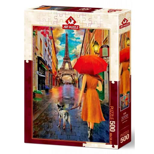 Puzzle de Paris 500 Piezas ART PUZZLE 5089 AMISTAD BAJO LA LLUVIA  [1]