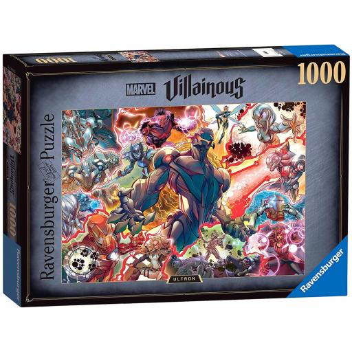 Puzzle de Super Heroes y Villanos 1000 Piezas Ravensburger 16902 ULTRON - Colección Puzzles Marvel Villainous [1]