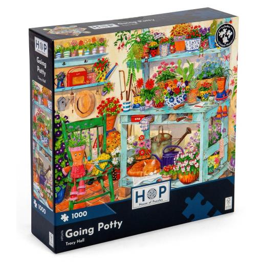 Puzzle de Plantas , Flores y Jardinería 1000 Piezas House Of Puzzles HP0476 MACETA SOBRE MACETA [1]