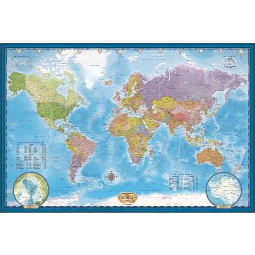 Puzzle Educativo Mapas y Geografia 5000 Piezas EuroGraphics 8520-5890 MAPA DEL MUNDO POR EUROGRAPHICS