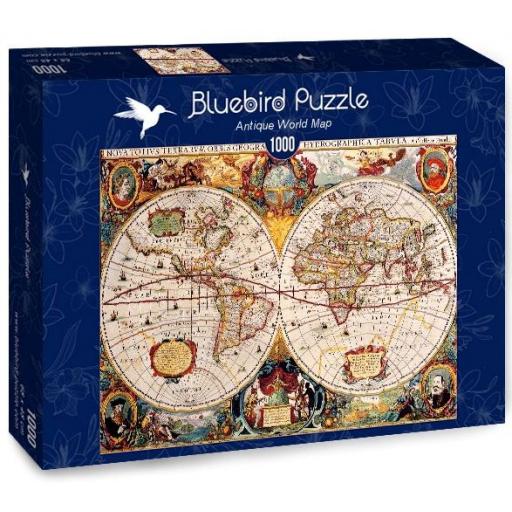 Puzzle 1000 Piezas Bluebird 70246 MAPA DEL MUNDO ANTIGUO [1]