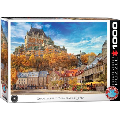 Puzzle Ciudades y Castillos 1000 Piezas EuroGraphics 6000-5809 BARRIO PETIT CHAMPLAIN , QUEBEC , CANADA  [1]