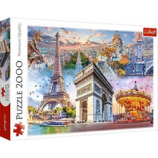 Puzzle Torre Eiffel 2000 Piezas Trefl 27125 Fin de Semana en Paris , Francia [1]